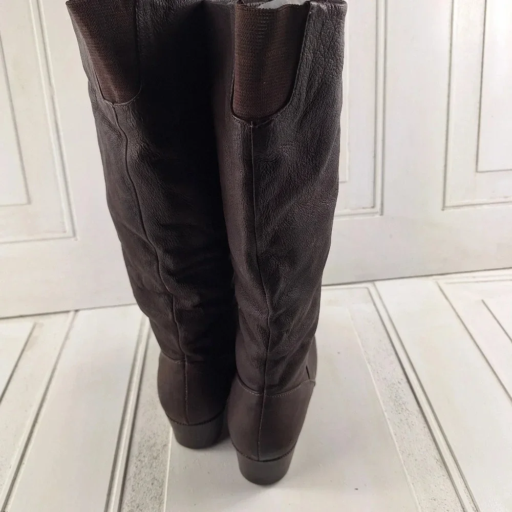 Savida Collection By Betco Brown Genuine Leather Womens Boots Sz 8